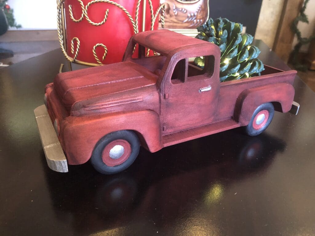 Red Christmas Truck